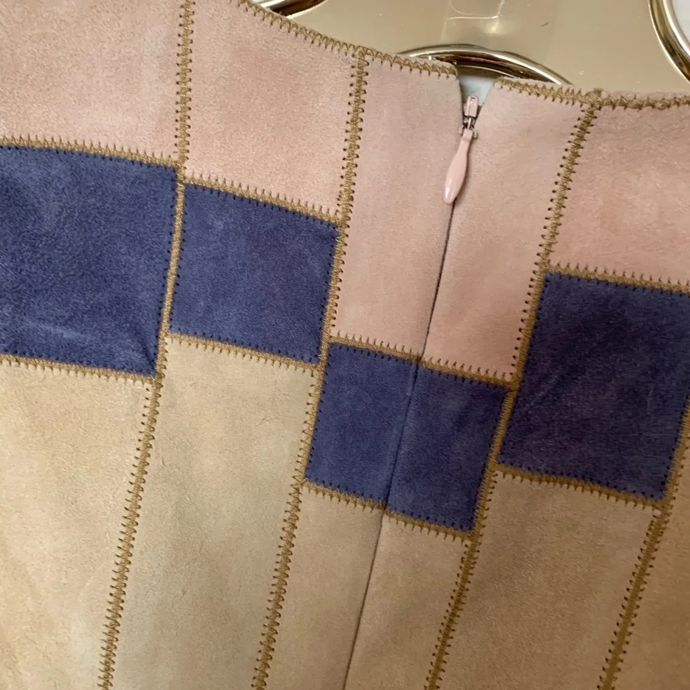 NWOT Tory Burch suede patch dress